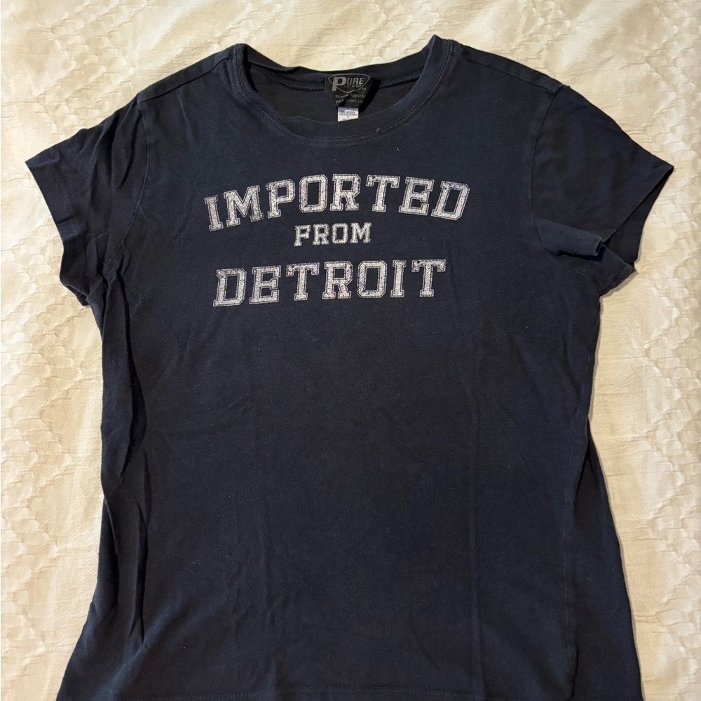 Black 'Imported from Detroit' T-Shirt